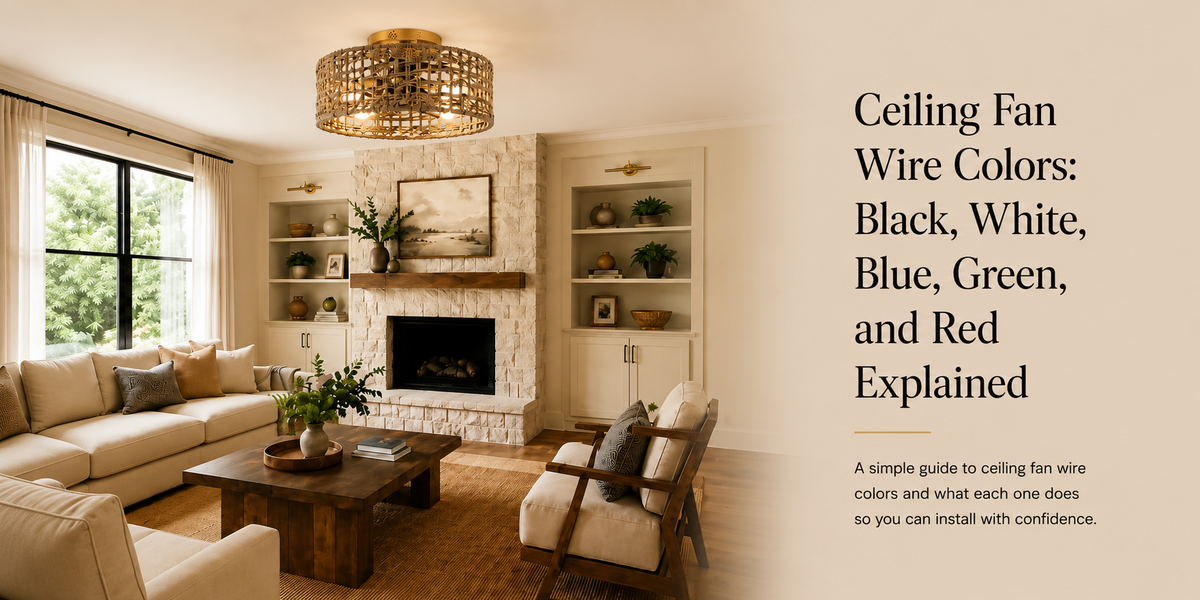 Ceiling Fan Wire Colors: Black, White, Blue, Green, and Red Explained ...
