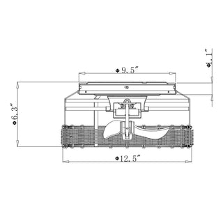 13" Farmhouse Flush Mount Reversible Ceiling Fan with Lighting and Remote Control - Vaczon
