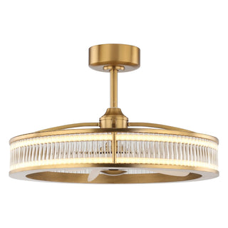 Vaczon 29 Inch Lynn Golden Downrod Mount Luxury Fandelier - Vaczon