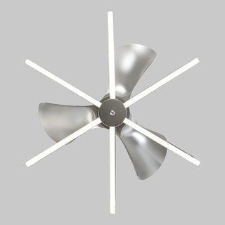 30" Theron Modern DC Motor Downrod Mount Reversible Ceiling Fan with LED Lighting and Remote Control - Vaczon
