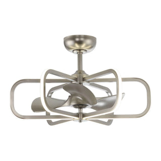 30" Theron Modern DC Motor Downrod Mount Reversible Ceiling Fan with LED Lighting and Remote Control - Vaczon