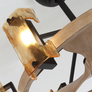 34" Bucholz Farmhouse DC Motor Downrod Mount Reversible Ceiling Fan with Lighting and Remote Control - Vaczon