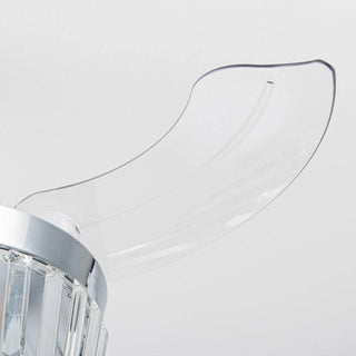 36" Prayag AC Motor Industrial Modern Downrod Mount Crystal Ceiling Fan with Lighting and Remote Control - Vaczon