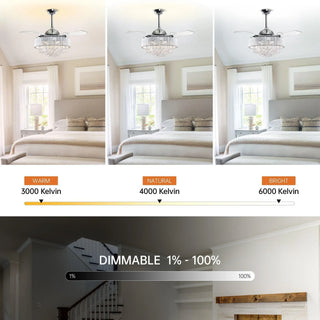 42" Broxburne Smart Fan with LED Light - Vaczon