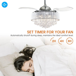 42" Broxburne Smart Fan with LED Light - Vaczon
