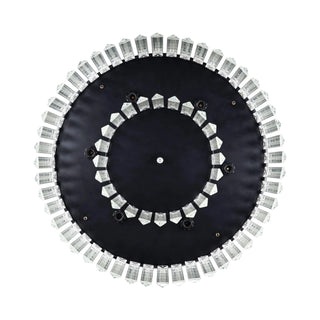 42" Modern Downrod Mount Crystal Ceiling Fan with Lighting and Remote Control - Vaczon