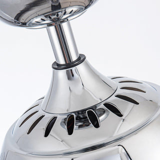 42" Modern Chrome Downrod Mount Crystal Ceiling Fan with Lighting and Remote Control - Vaczon