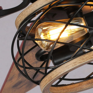 48"Antwerp Farmhouse Flush Mount Reversible Ceiling Fan with Lighting and Remote Control - Vaczon