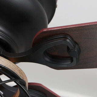 48"Antwerp Farmhouse Flush Mount Reversible Ceiling Fan with Lighting and Remote Control - Vaczon