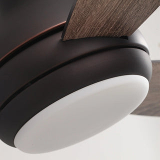 48" Beckette Farmhouse Flush Mount Reversible Ceiling Fan with Lighting and Remote Control - Vaczon