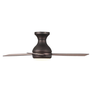 48" Beckette Farmhouse Flush Mount Reversible Ceiling Fan with Lighting and Remote Control - Vaczon
