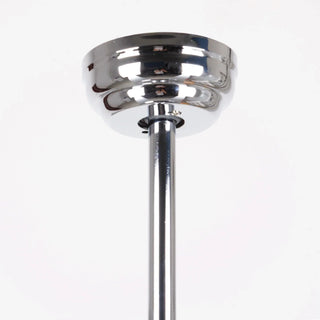 48" Dreyer Modern Chrome Downrod Mount Reversible Crystal Ceiling Fan with Lighting and Remote Control - Vaczon