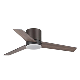48" Kielah Farmhouse Flush Mount Reversible Ceiling Fan with Lighting and Remote Control - Vaczon
