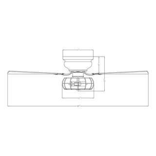 48" Thurber Industrial Satin Nickel Flush Mount Reversible Ceiling Fan with Lighting and Remote Control