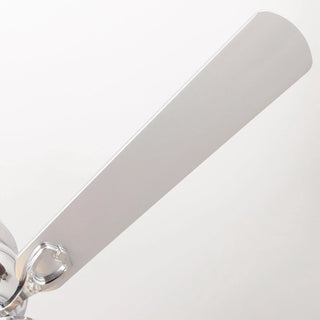 48" Modern Chrome Flush Mount Reversible Crystal Ceiling Fan with Lighting and Remote Control - Vaczon