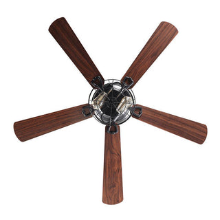 48" Ummuhan Industrial Flush Mount Ceiling Fan with Lighting - Vaczon