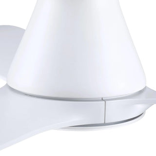 52" Ahmedabad Industrial DC Motor Flush Mount Reversible Ceiling Fan with LED Lighting and Remote Control - Vaczon