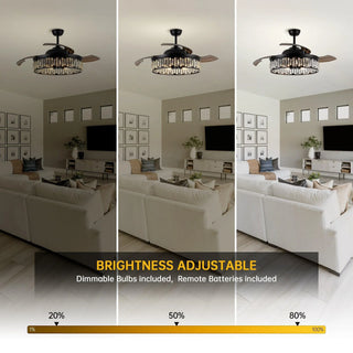 52" Broxburne Smart Fan with Light Kit - Vaczon