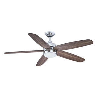 52" Dicken Modern Downrod Mount Reversible Crystal Ceiling Fan with Lighting and Remote Control