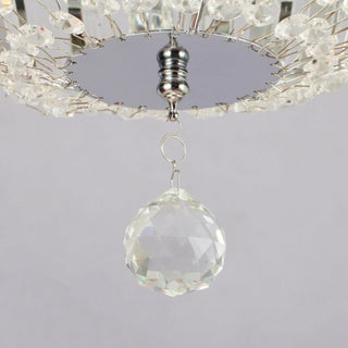 52" Ganga Modern Downrod Mount Reversible Crystal Ceiling Fan with Lighting and Remote Control