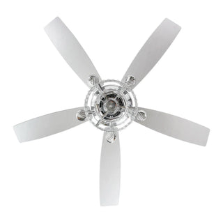 Nowthen 52 Inch Chrome Crystal Ceiling Fan with Remote - Vaczon