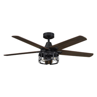 Kolkata 52 Inch Industrial Downrod Ceiling Fan with Light - Vaczon