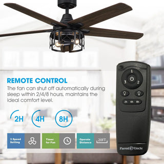 Kolkata 52 Inch Industrial Downrod Ceiling Fan with Light - Vaczon