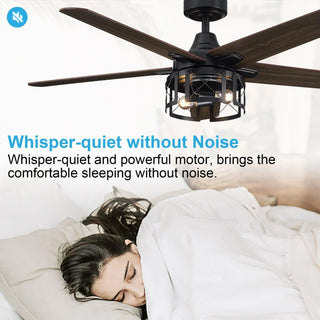 Kolkata 52 Inch Industrial Downrod Ceiling Fan with Light - Vaczon