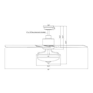 52" Mumbai Industrial Reversible Fan With Remote - Vaczon