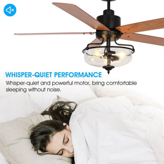 52" Mumbai Industrial Reversible Fan With Remote - Vaczon