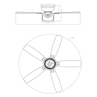 52" Panipat Modern Chrome Flush Mount Reversible Crystal Ceiling Fan with Lighting and Remote Control - Vaczon
