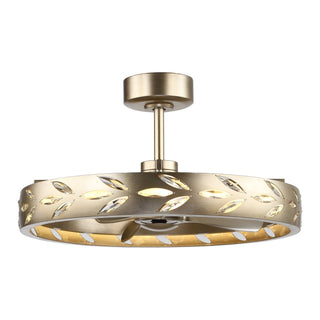 Vaczon 29 Inch Antique Silver Downrod Mount Luxury Fandelier with Light - Vaczon