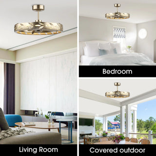 Vaczon 29 Inch Antique Silver Downrod Mount Luxury Fandelier with Light - Vaczon