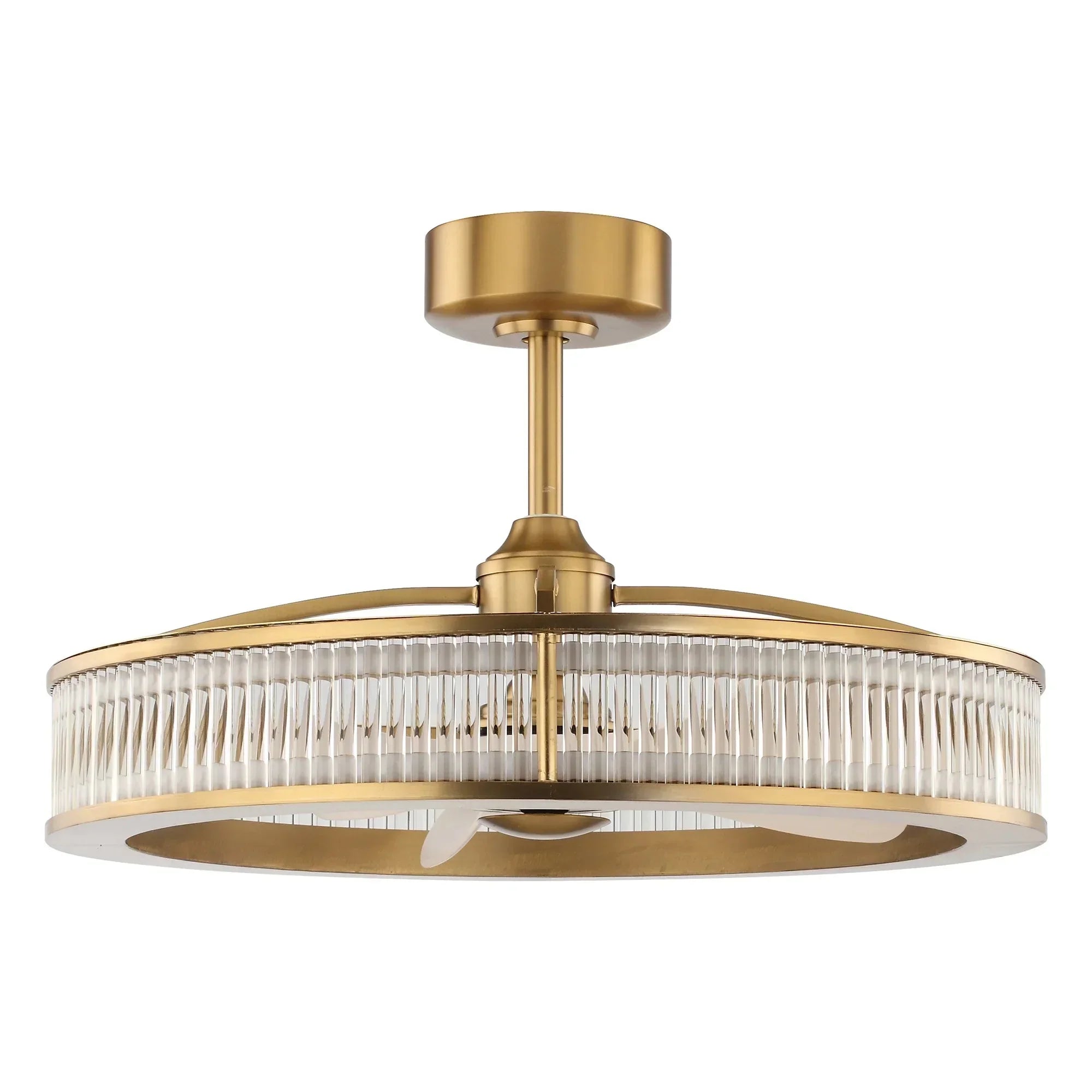 Vaczon 29 Inch Lynn Golden Downrod Mount Luxury Fandelier - Vaczon