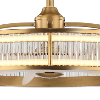 Vaczon 29 Inch Lynn Golden Downrod Mount Luxury Fandelier - Vaczon