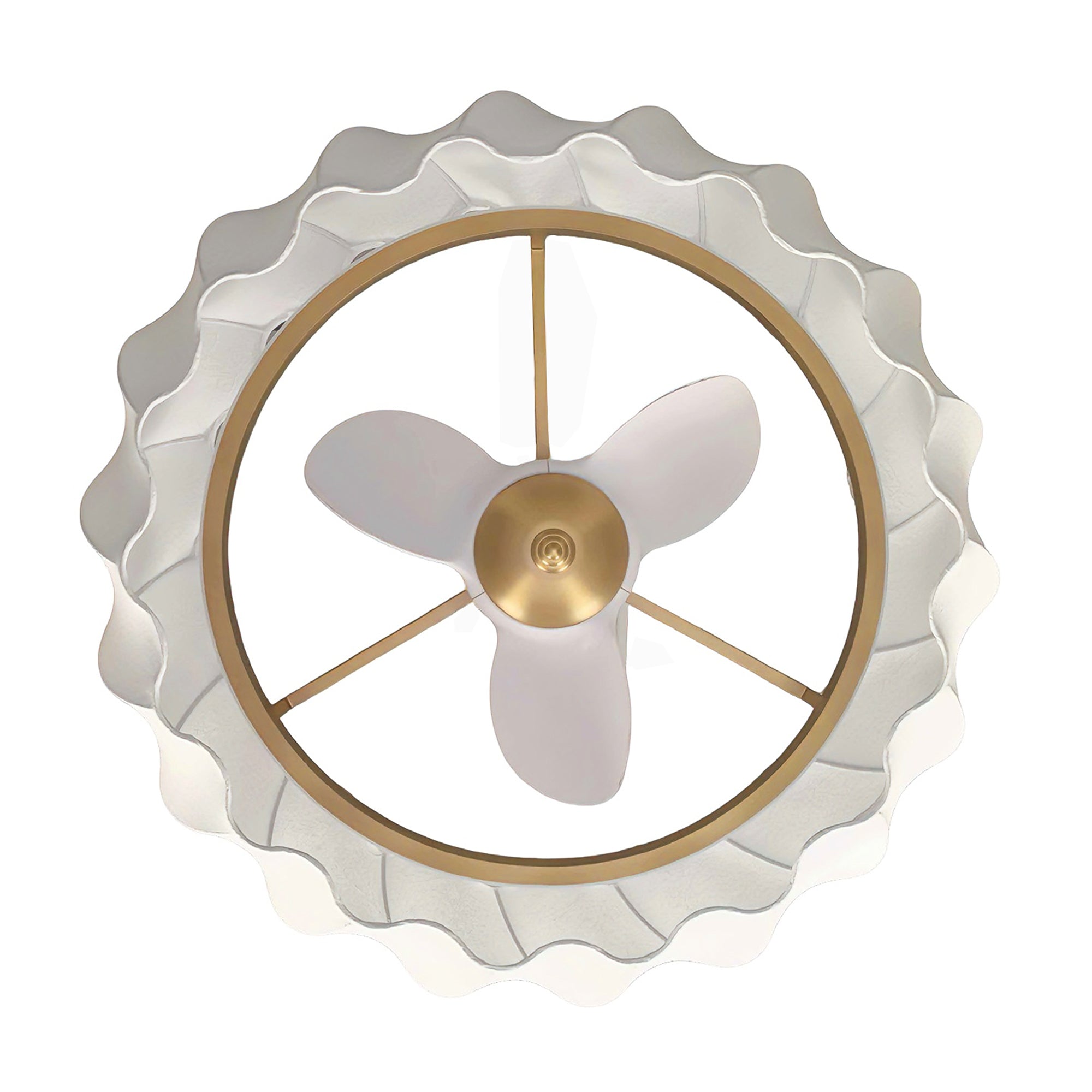 29 Inch Debby Electroplated Gold Luxury LED Fandelier
