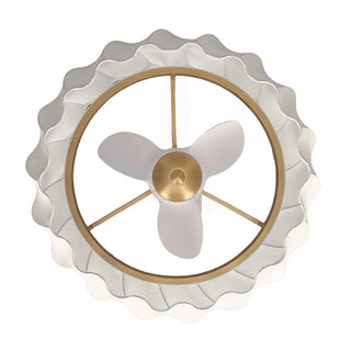 29 Inch Debby Electroplated Gold Luxury LED Fandelier