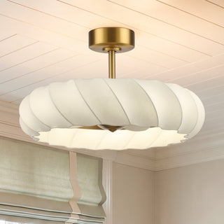 29 Inch Debby Electroplated Gold Luxury LED Fandelier