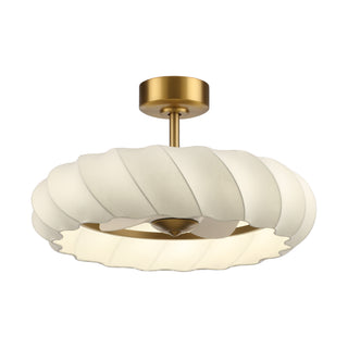 29 Inch Debby Electroplated Gold Luxury LED Fandelier