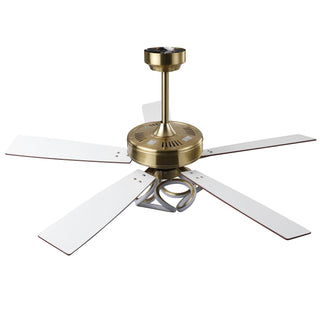 Vaczon 52" Boyd Antique-bronze Golden Downrod Mount RGB LED Smart Fan