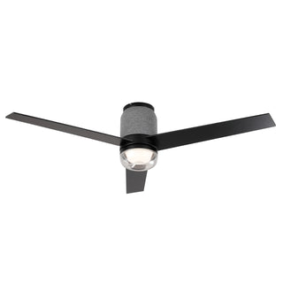 Vaczon 52" Pearl Black RGB LED Smart Fan with Remote App and Voice Control