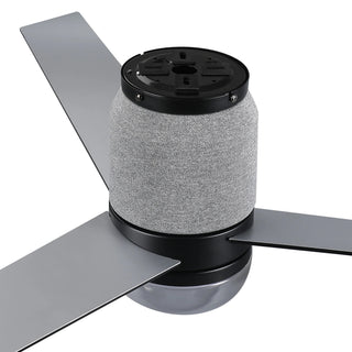 Vaczon 52" Pearl Black RGB LED Smart Fan with Remote App and Voice Control