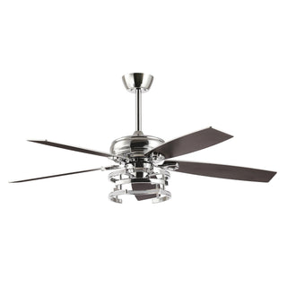 Vaczon 52" Rita Double-sided Blades Downrod Mount LED Ceiling Fan with Remote Control
