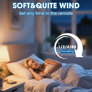 Vaczon 52" Rita Double-sided Blades Downrod Mount LED Ceiling Fan with Remote Control