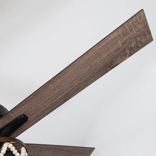 52" New Delhi Industrial Downrod Mount Reversible Ceiling Fan with Lighting and Remote Control - Vaczon