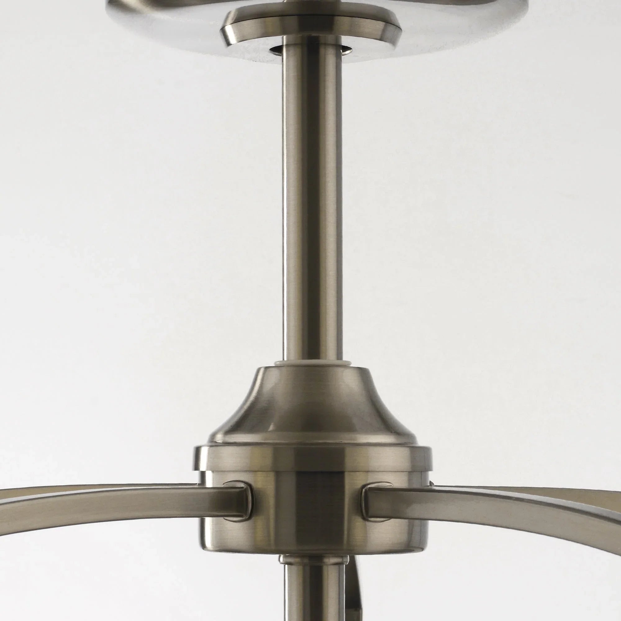 Vaczon 33 Inch Satin Nickel Downrod Mount Luxury Fandelier with Light - Vaczon