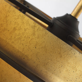 Vaczon 32 Inch Eartha Antique Bronze Downrod Mount Luxury Fandelier with Light and Remote Control - Vaczon