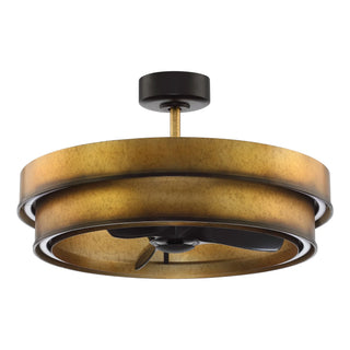 Vaczon 32 Inch Eartha Antique Bronze Downrod Mount Luxury Fandelier with Light and Remote Control - Vaczon