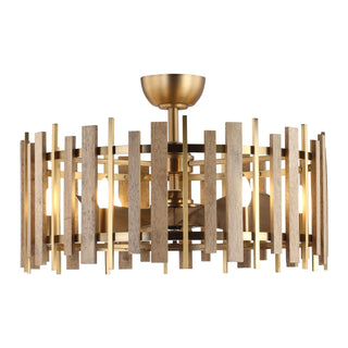 Vaczon 31 Inch Electroplated Golden Downrod Mount Luxury Fandelier with Light and Remote Control - Vaczon