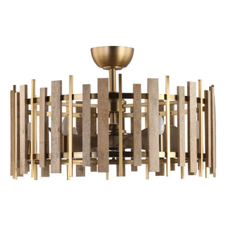 Vaczon 31 Inch Electroplated Golden Downrod Mount Luxury Fandelier with Light and Remote Control - Vaczon